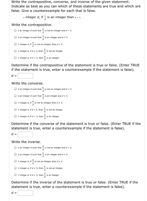 Solved Write The Contrapositive, Converse, And Inverse Of | Chegg.com