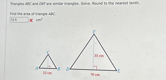 Solved Triangles Abc And Def Are Similar Triangles Solve 1417