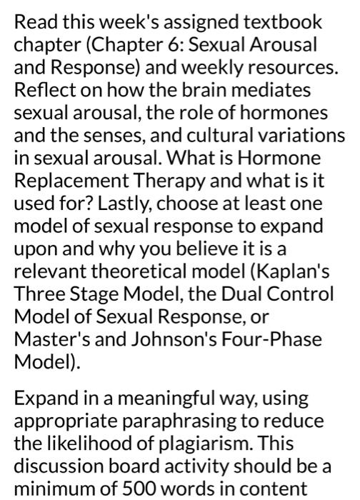 Solved Read This Weeks Assigned Textbook Chapter Chapter 1933