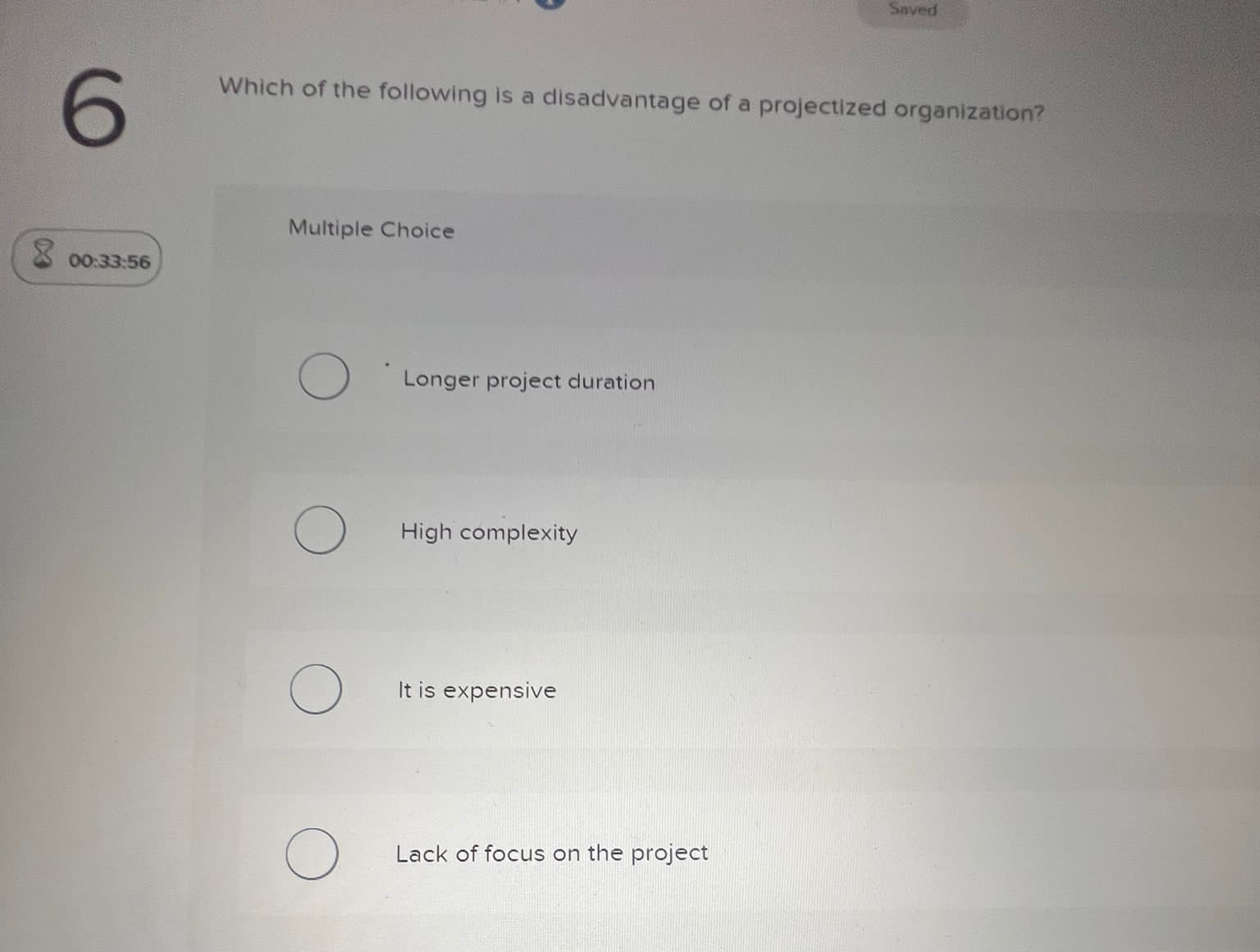 Solved SnvedWhich of the following is a disadvantage of a | Chegg.com