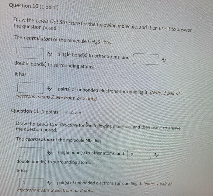 Solved Question 8 (1 point) Draw the Lewis Dot Structure for | Chegg.com