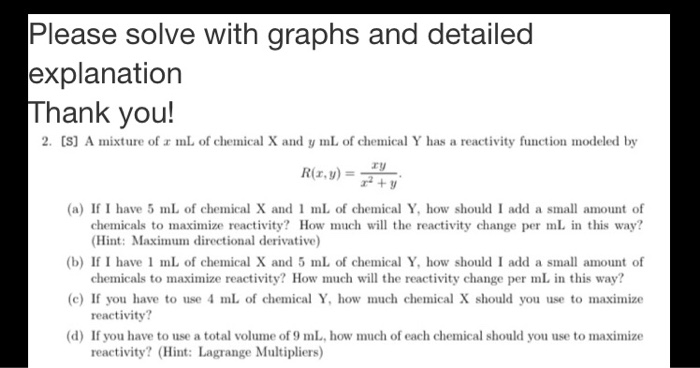 Solved Please solve with graphs and detailed explanation | Chegg.com