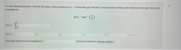 Solved For the following function, find the full power | Chegg.com