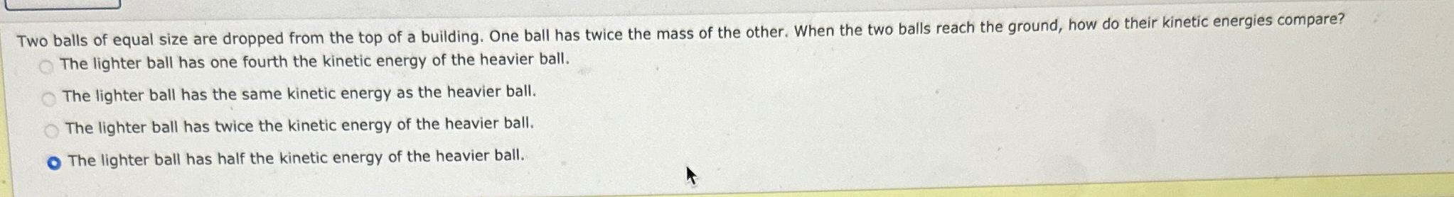 Solved Two balls of equal size are dropped from the top of a | Chegg.com