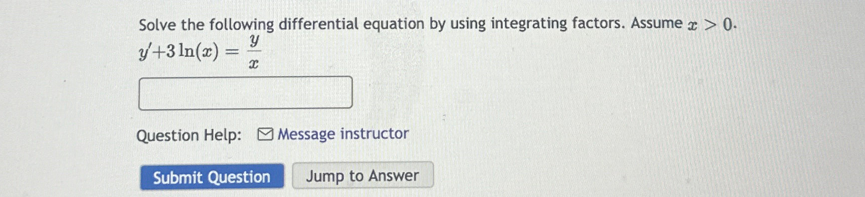 Solved Solve the following differential equation by using | Chegg.com