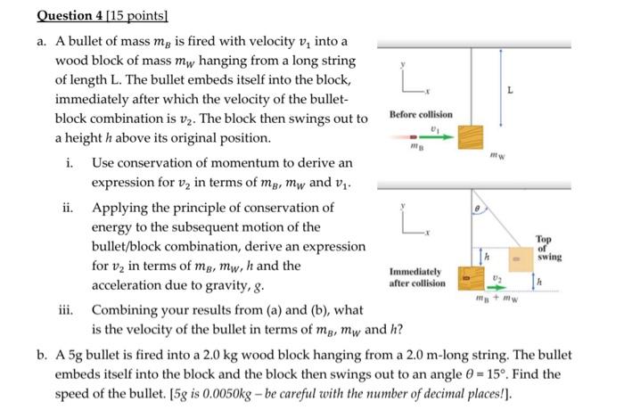 Derive an expression in terms 2025 of m g and h