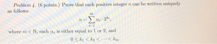 Solved Problem 4. (6 points.) Prove that each positive | Chegg.com