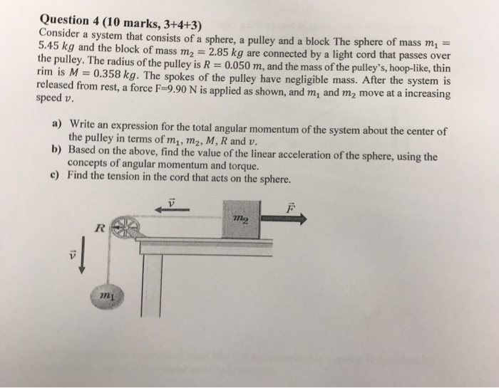Solved Question 4 (10 marks, 3+4+3) Consider a system that | Chegg.com