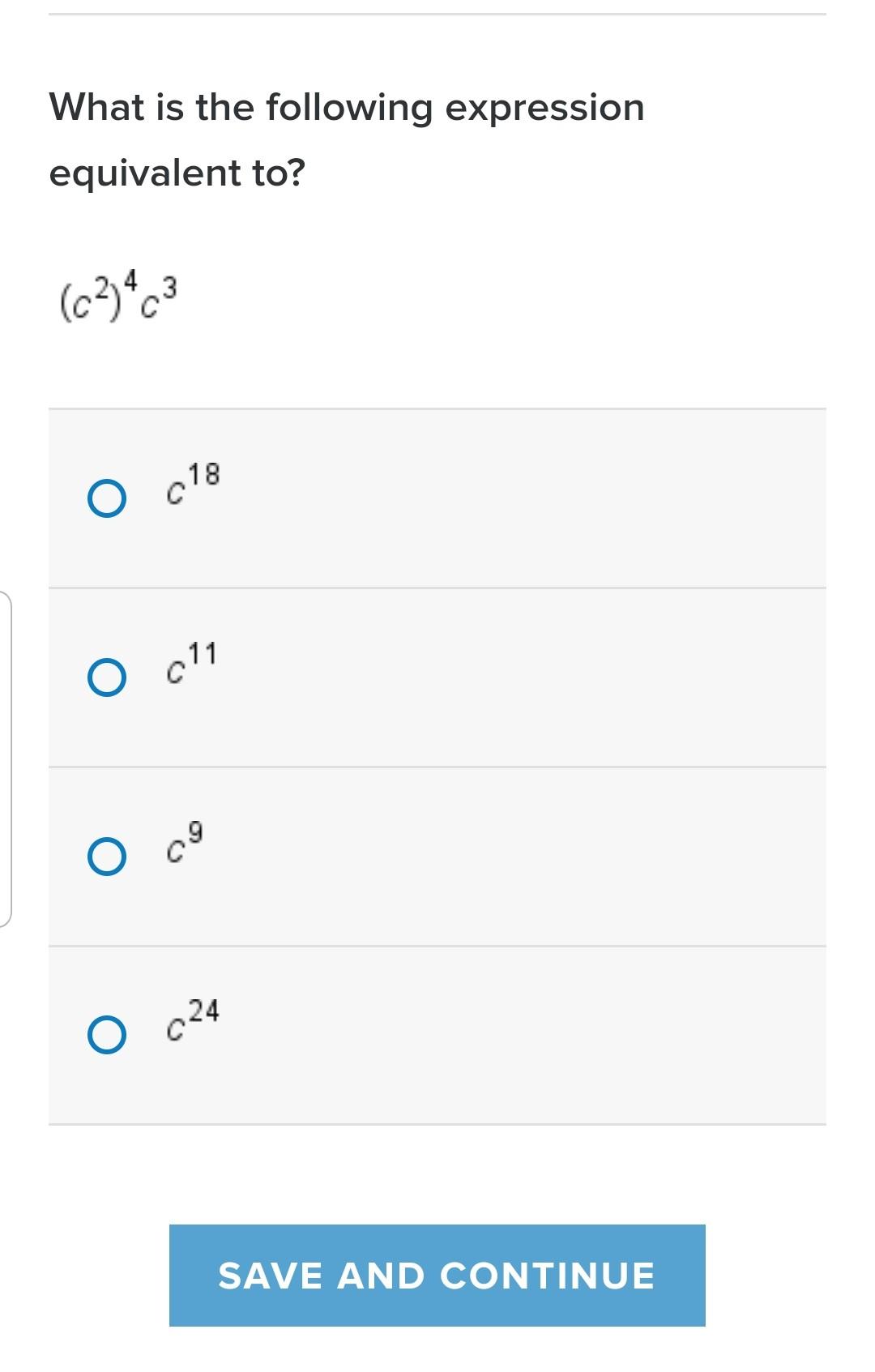 Solved What Is The Following Expression Equivalent To? (c) | Chegg.com