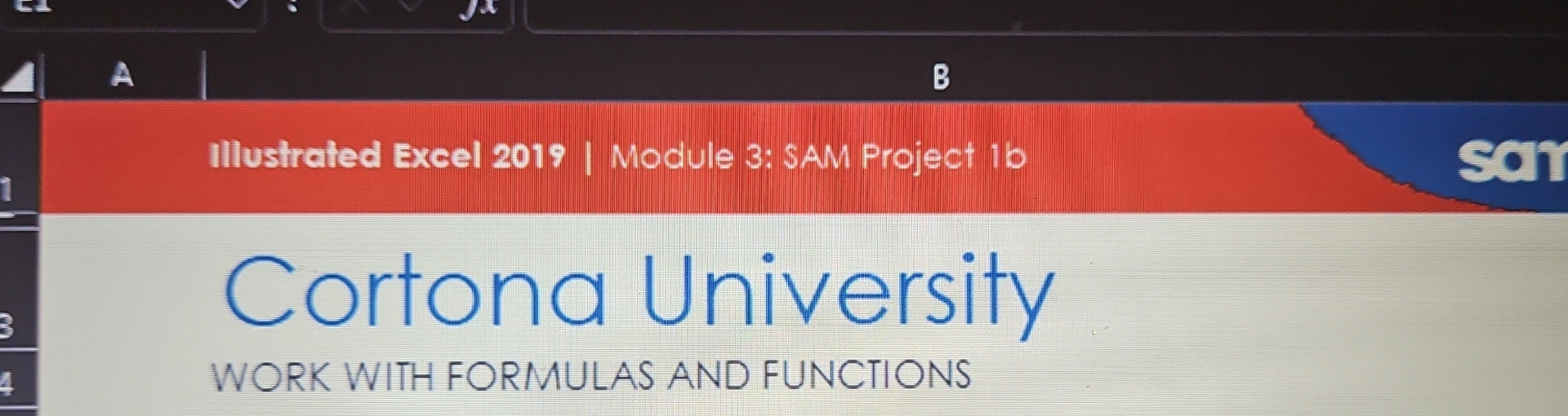 illustrated excel 2019 module 3 sam project 1a