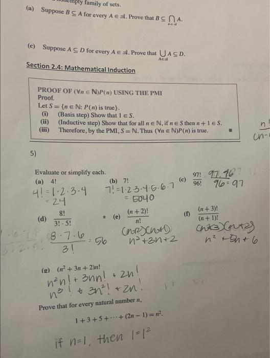 Solved PROOF OF (∀n∈N)P(n) USING THE PMI Proof. Let | Chegg.com