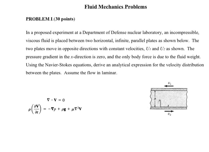 Solved Fluid Mechanics Problems PROBLEMI (30 Points) In A | Chegg.com