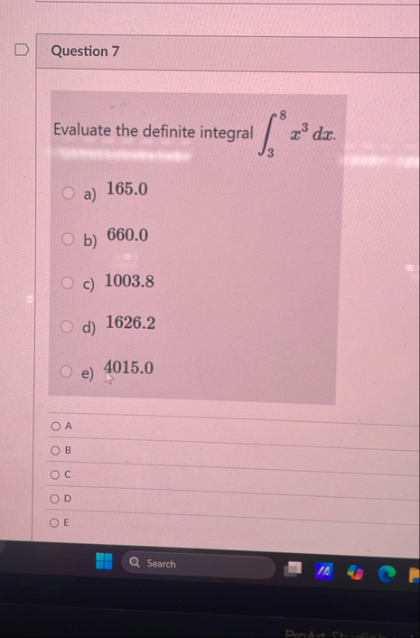 Solved Question 7Evaluate the definite integral | Chegg.com