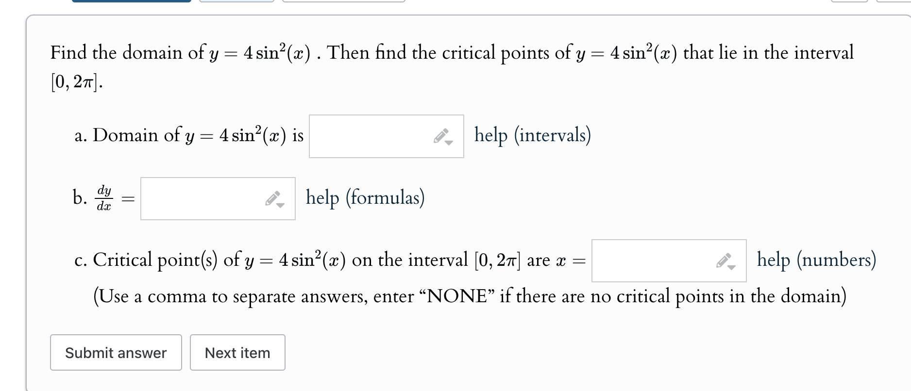 Solved Find The Domain Of Y 4sin2 x Then Find The Chegg solved-find-the-domain-of-y-4sin2-x-then-find-the-chegg
