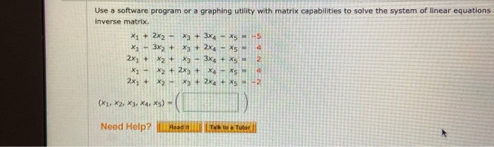 Solved Use a software program or a graphing utility with | Chegg.com