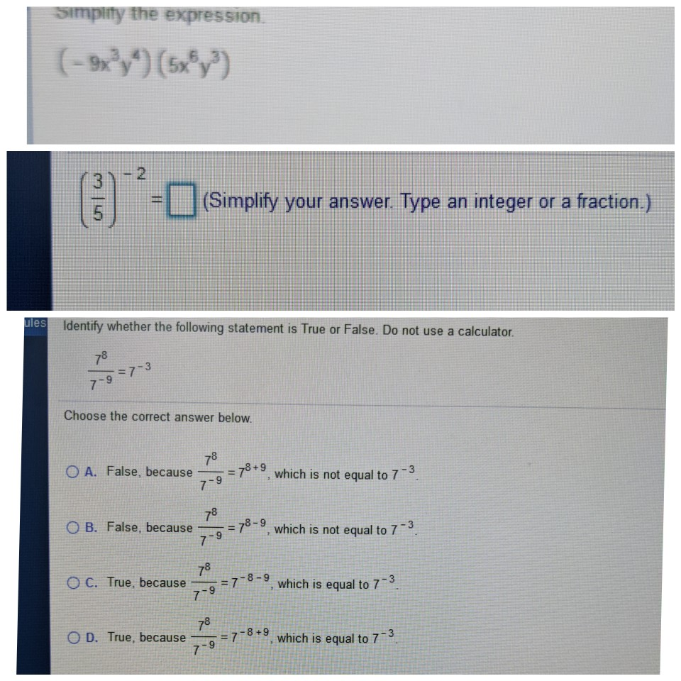 solved-which-is-not-equal-to-7-3-simplify-the-expression-chegg