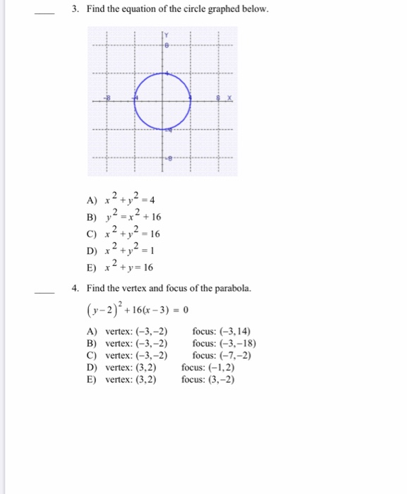 Solved 1 Give The Coordinates Of The Circle S Center And Chegg Com