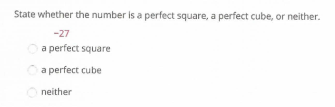 Solved State whether the number is a perfect square, a | Chegg.com