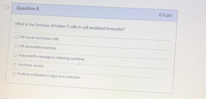 role of t helper cells in cell mediated immunity