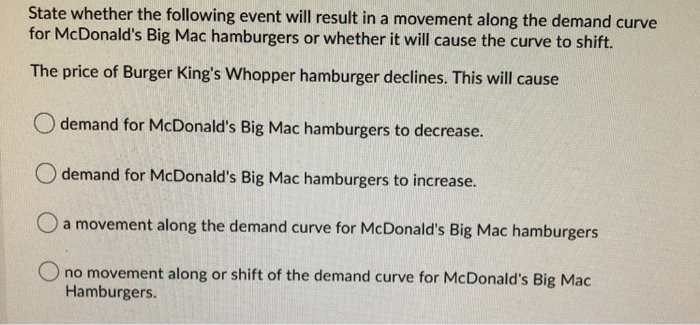 Solved State Whether The Following Event Will Result In A | Chegg.com