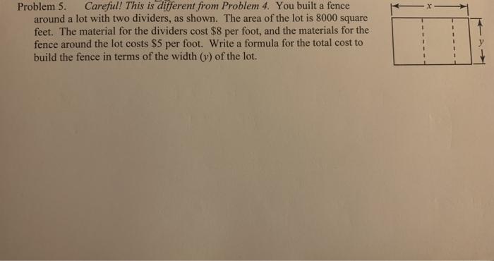 Solved Problem 5. Careful! This is different from Problem 4. | Chegg.com