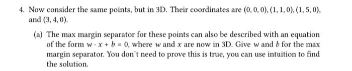 Solved 3. We will consider a classification problem for | Chegg.com