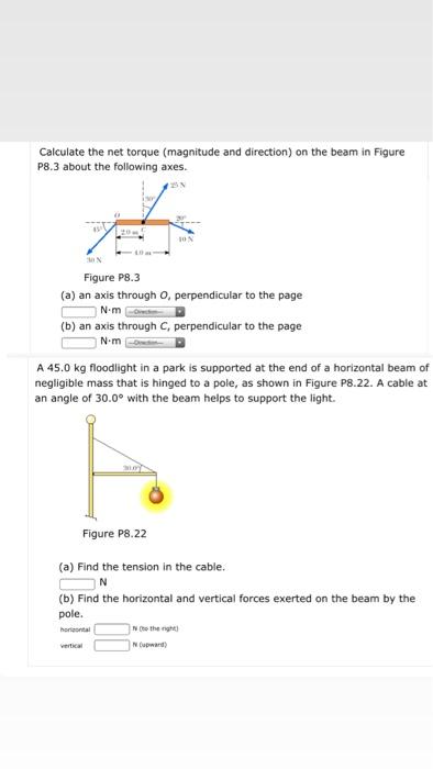 Solved Calculate The Net Torque (magnitude And Direction) On | Chegg.com