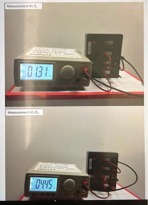 Solved 1. Data record from provided photos for Measurement | Chegg.com