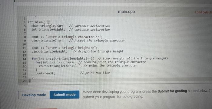 Solved 4.28 LAB: Warm up: Drawing a right triangle This | Chegg.com