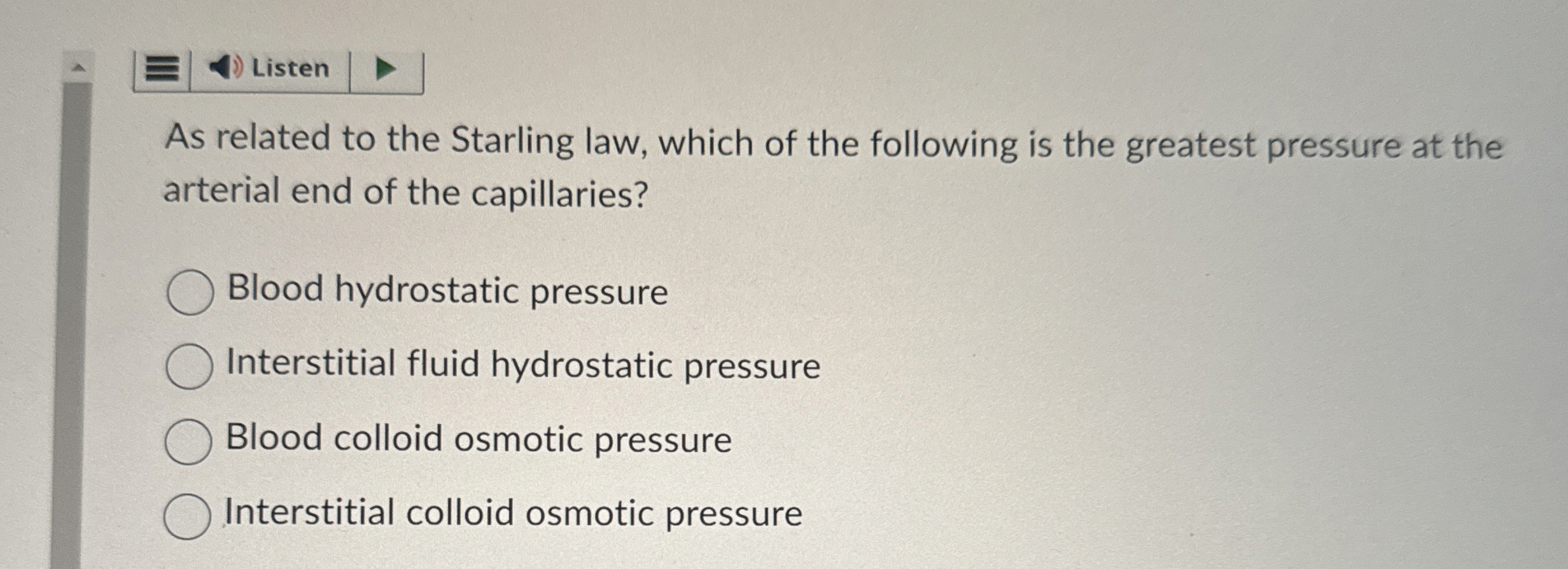 Solved As related to the Starling law, which of the