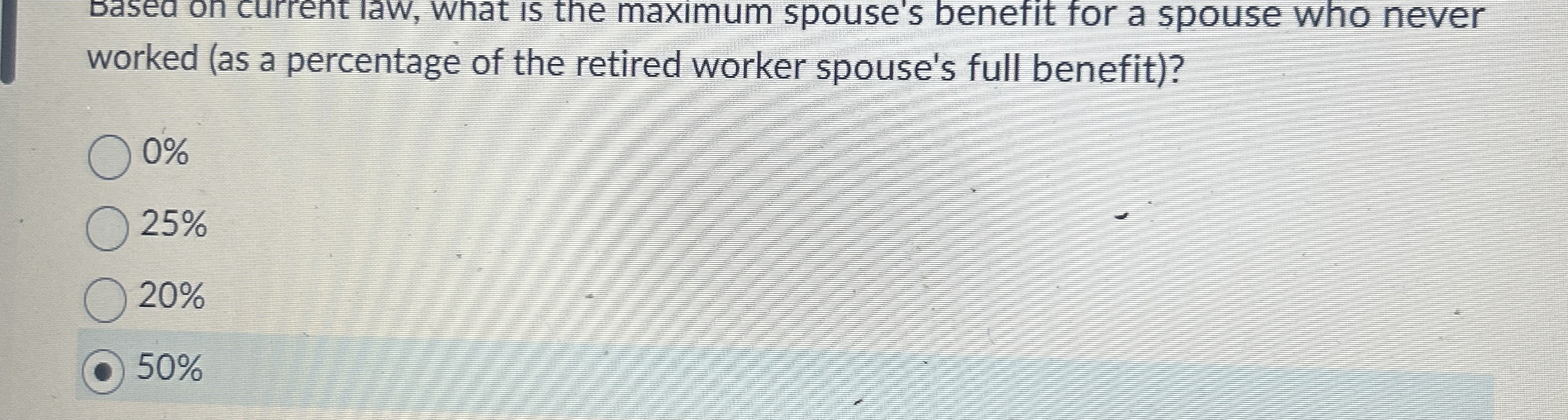 [Solved] sased on current law, what is the maximum spouse&