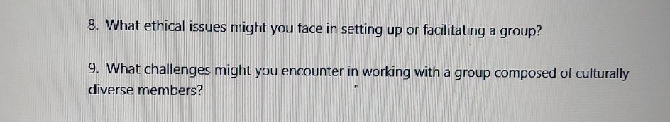 Solved What ethical issues might you face in setting up or | Chegg.com