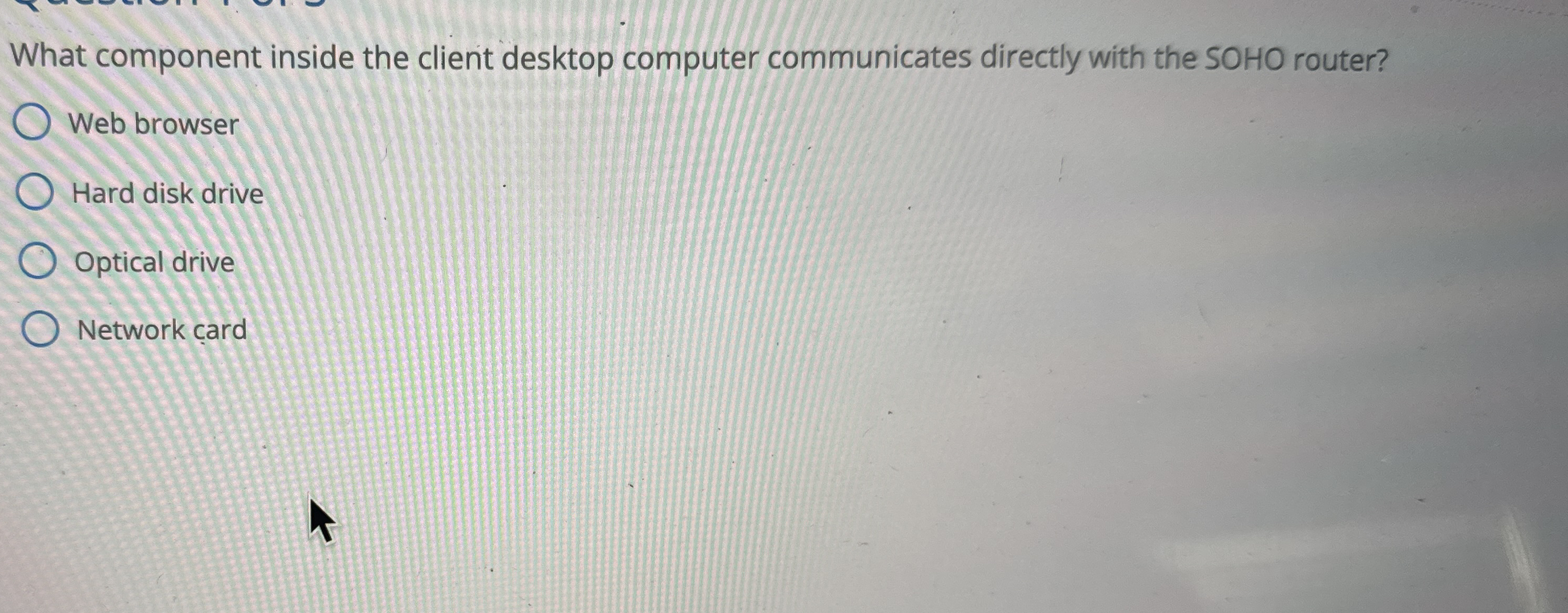 Solved What component inside the client desktop computer