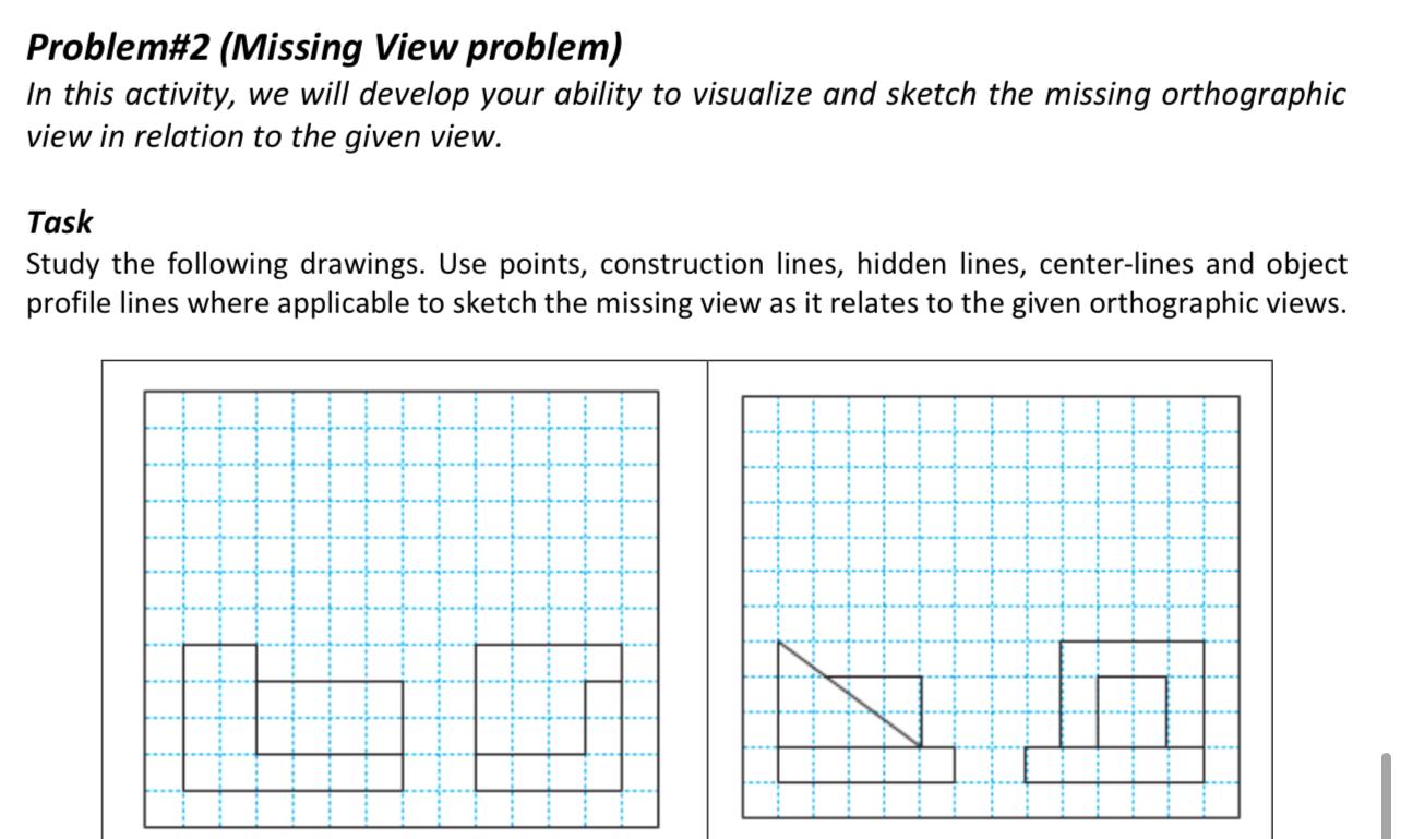 Solved Problem#2 (Missing View problem)In this activity, we | Chegg.com