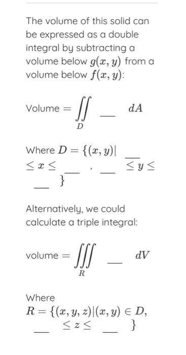 Solved Integration and volumes Consider the solid bounded by | Chegg.com
