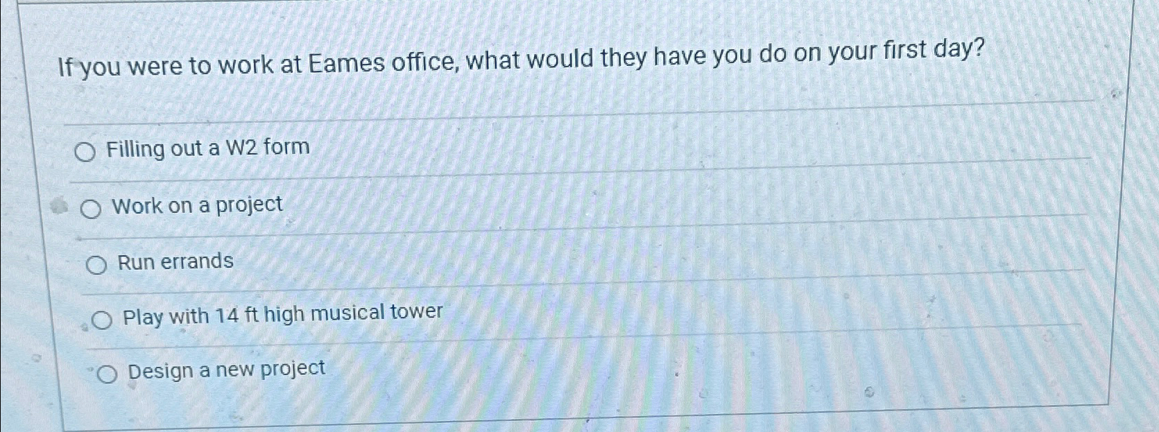 Solved if you were to work at eames office what would they chegg