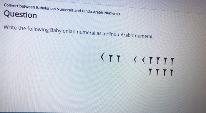 babylonian numerals to hindu arabic converter
