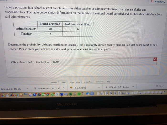 Solved Attempt 2 Faculty Positions In A School District Are | Chegg.com