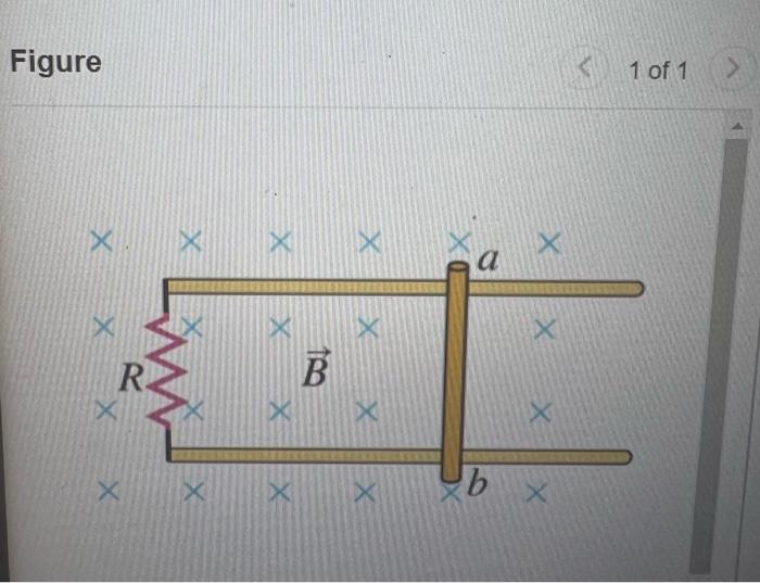 Solved A 0.850-m-long metal bar is pulled to the right at a | Chegg.com