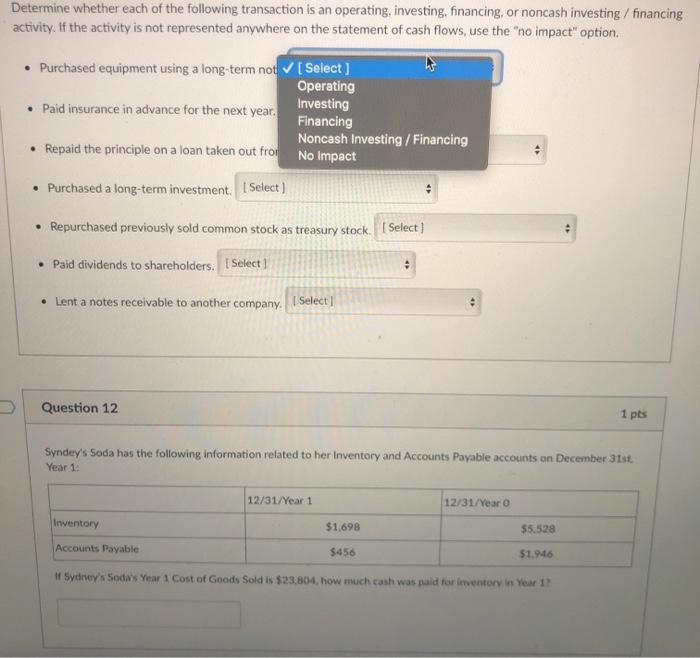 Solved Determine whether each of the following transaction | Chegg.com