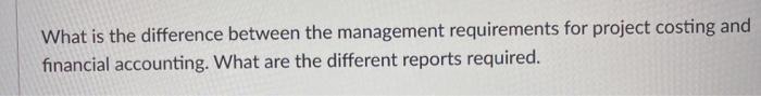 Solved What is the difference between the management | Chegg.com