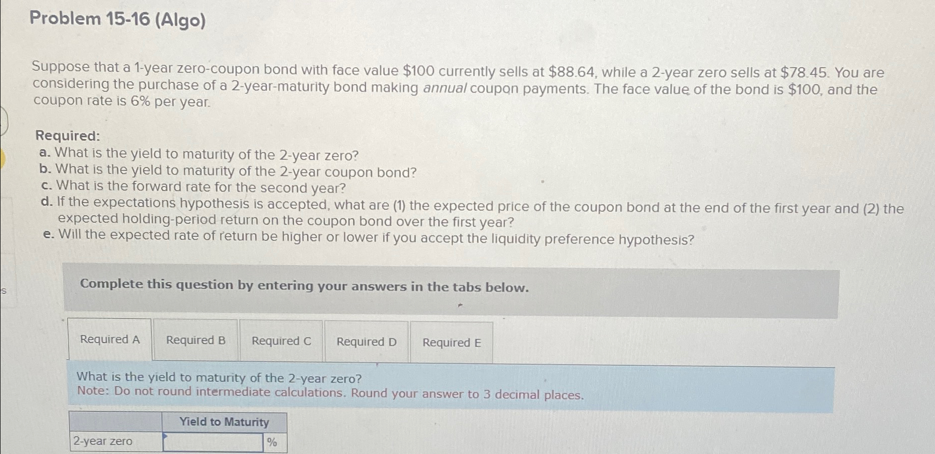 Solved Problem 15-16 (Algo)Suppose that a 1 -year | Chegg.com