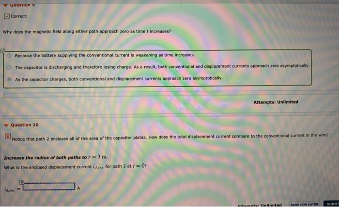 Solved Interactive Exercises 32.03: Displacement Current The | Chegg.com