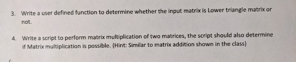 Solved 3. Write a user defined function to determine whether | Chegg.com