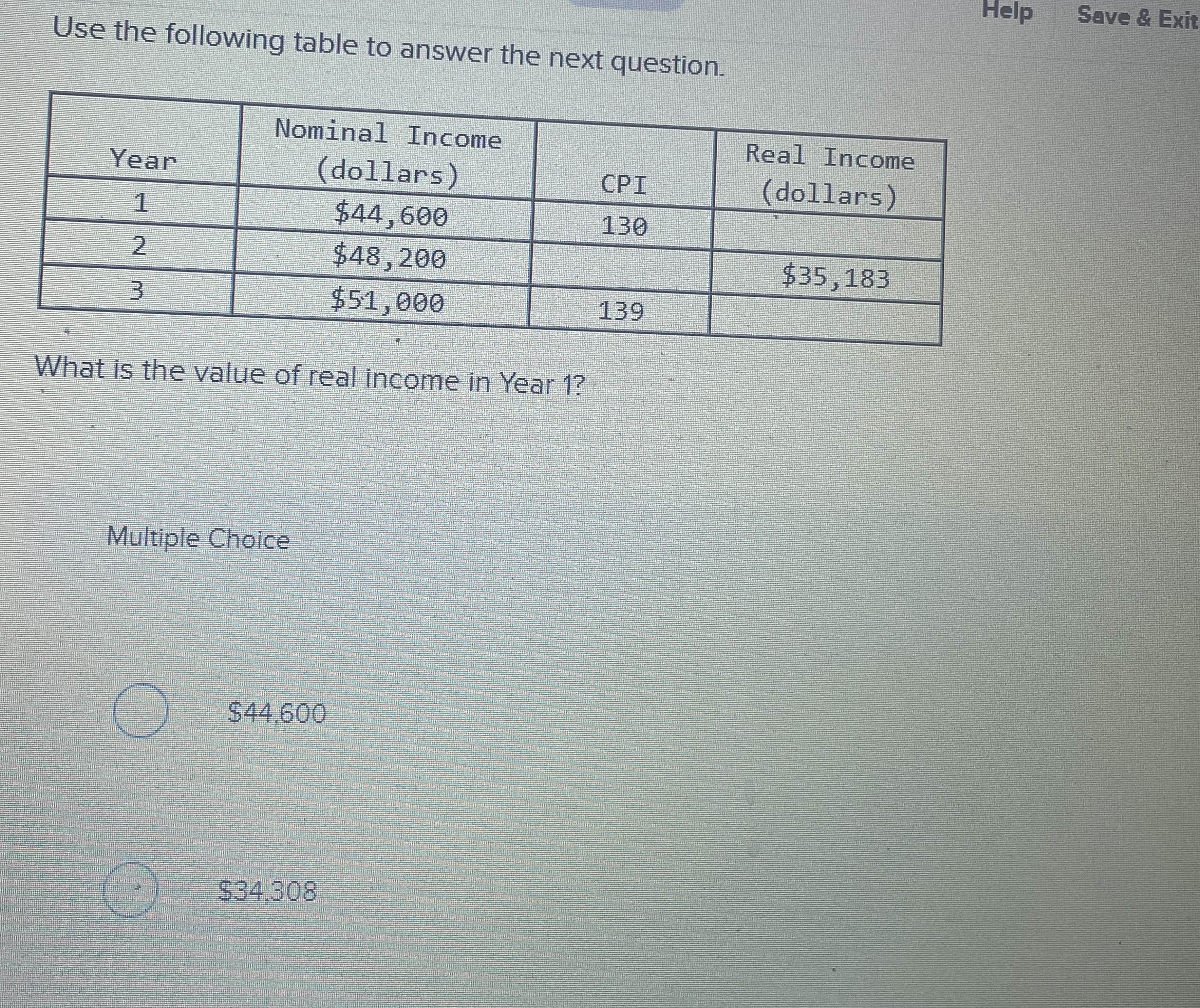Solved Use the following table to answer the next | Chegg.com