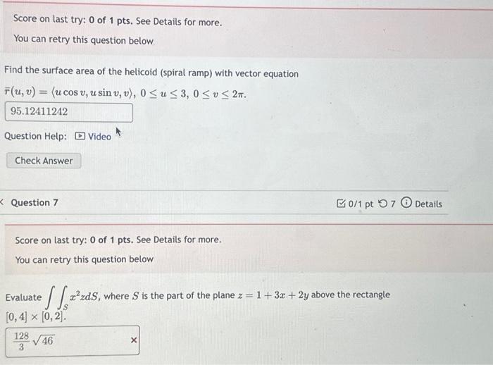 please help, i dont know what i did wrong : Calculus | Chegg.com