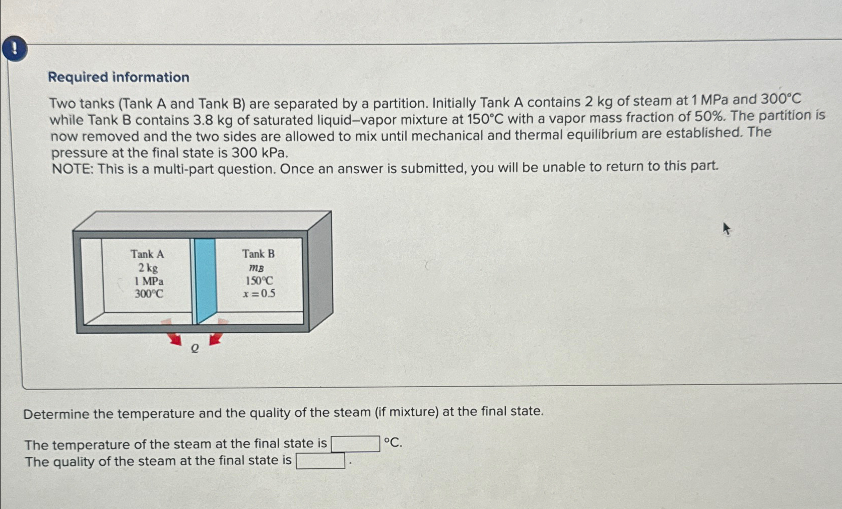 Solved ?Required InformationTwo Tanks (Tank A And Tank B) | Chegg.com