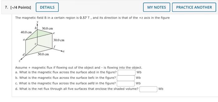 Solved The magnetic field B in a certain region is 0.57 T, | Chegg.com