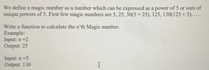 Solved We define a magic number as a number which can be | Chegg.com