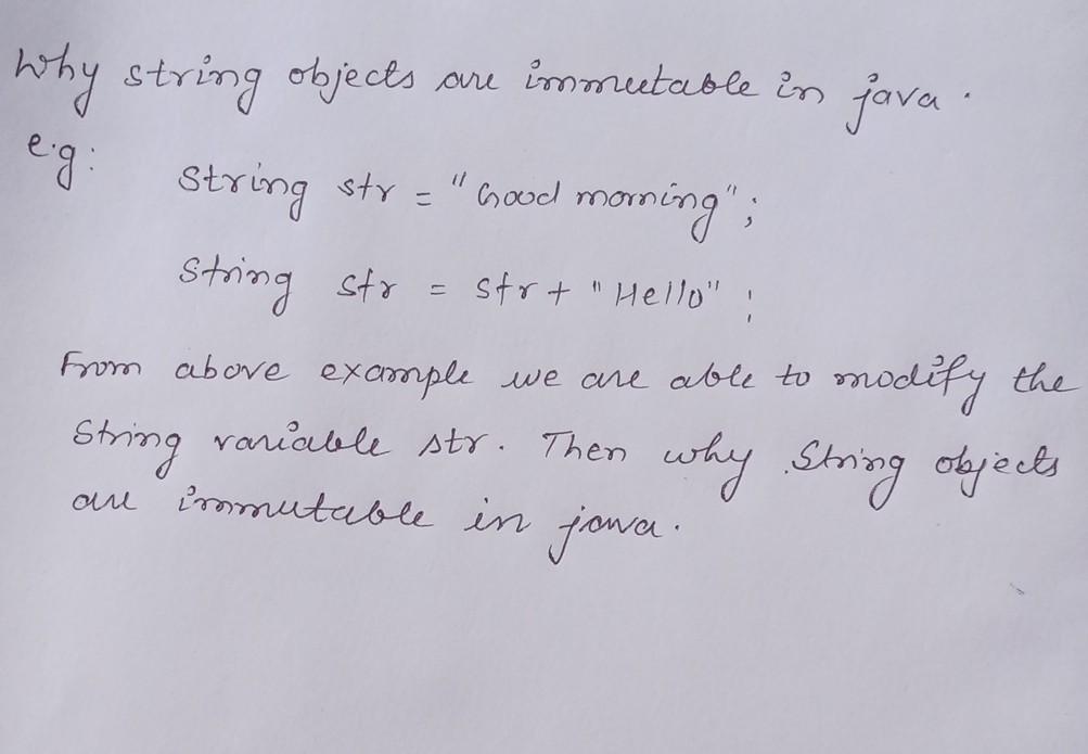 Why are strings immutable in Java?